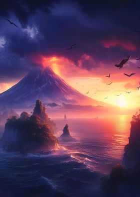  Volcano by The Sea