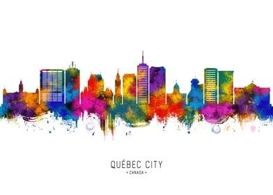 Quebec city Canada Skyline