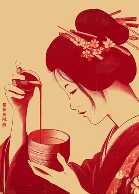 Traditional Japan Woman