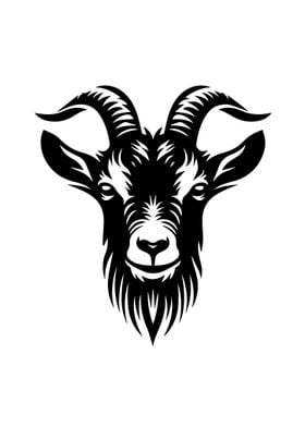 Goat Stencil Design