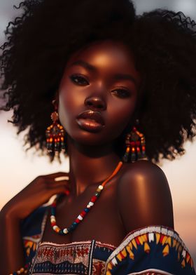 beautiful african girl