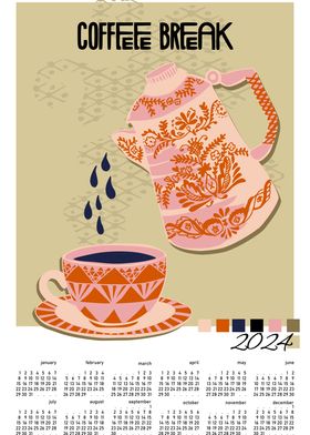 Calendar 2024 Coffee break