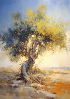 Olive Tree Pastel