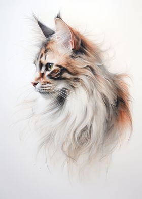 Norwegian Forest Sketch