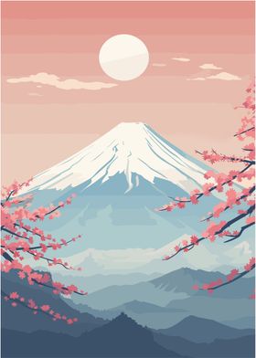 Fuji Japanese Dream Print