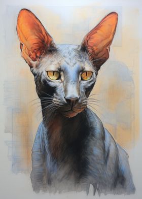 Oriental Shorthair Sketch