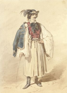 Serb in national costume