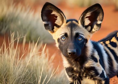 African Wild Dog Pup