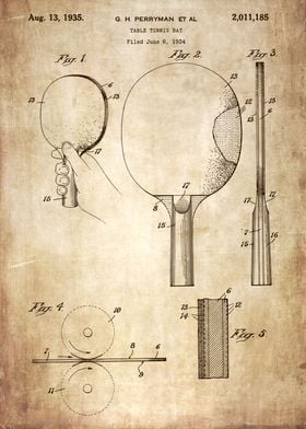 1931 table tennis patent 