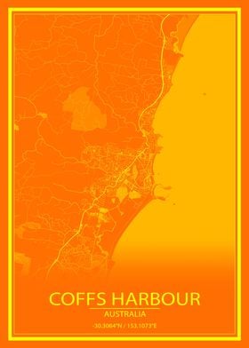 Coffs Harbour Orange Map