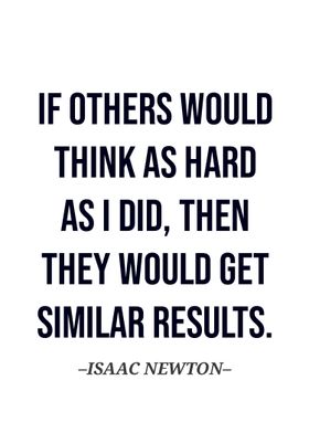 Issac Newton quote