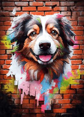 Aussie Dog Graffiti