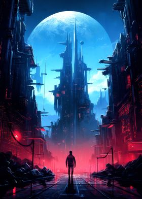 Futuristic Cyber City