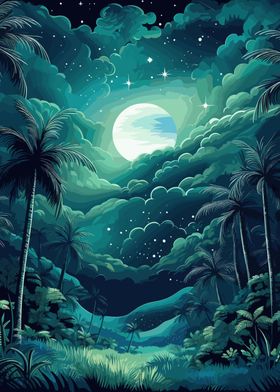 Jungle Night Sky