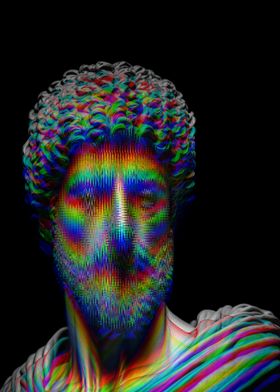 MARCUS AURELIUS GLITCH ART