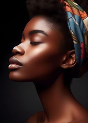 African girl side