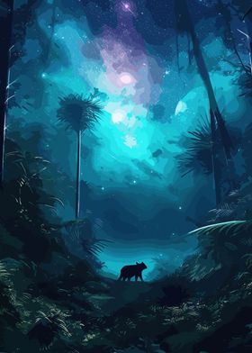 Jungle Night Sky