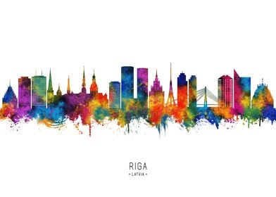 Riga Latvia Skyline