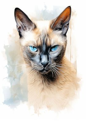 Burmese Cat Sketch