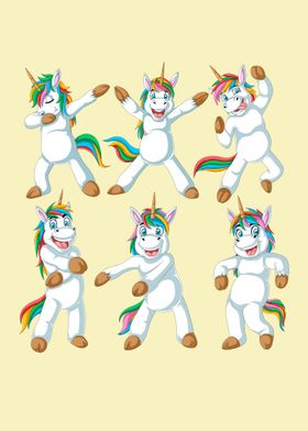 dabbing unicorns dancing