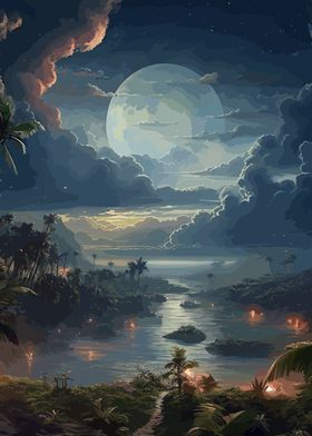 Jungle Night Sky