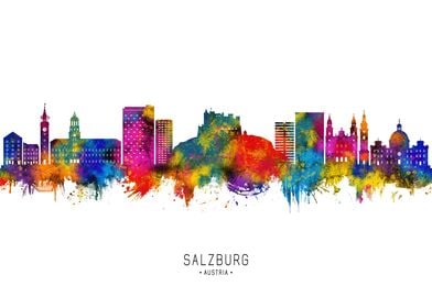 Salzburg Austria Skyline