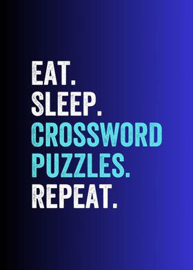 eat sleep crossword puzzle