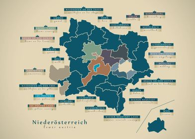 Lower Austria map