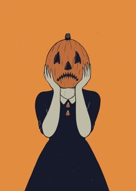 Pumpkin Female Ghost