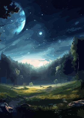 Jungle Night Sky