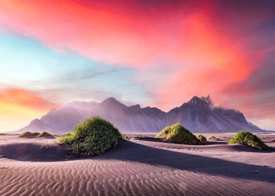 Vestrahorn cape Iceland