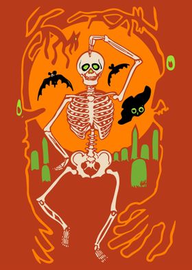 Halloween Skeleton Funny