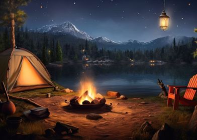 The Mountain Campfire