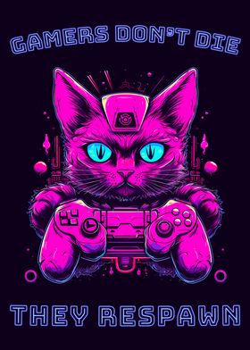  Funny Gamer Cat