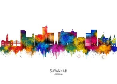 Savannah Georgia Skyline