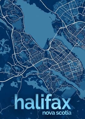 Halifax City Street Map