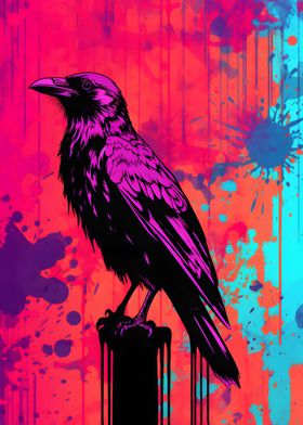 The Raven Abstract Art