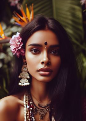 indian girl portrait