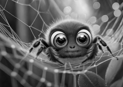 Baby Spider With Huge Eyes