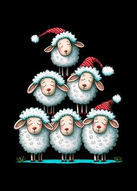 merry christmas sheep