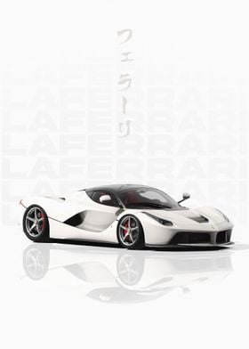 White Ferrari LaFerrari