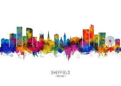 Sheffield England Skyline