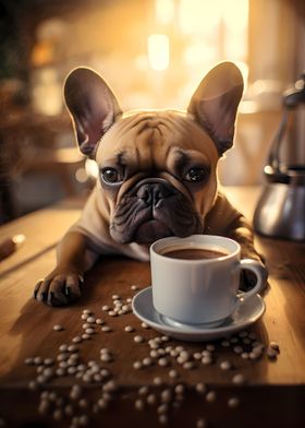 French Bulldog Coffee Dog