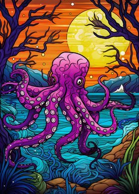 Octopus Colorful Sea