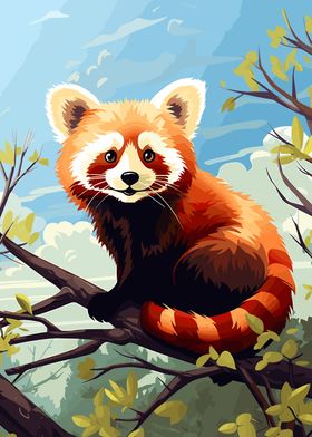 Red Panda Cute Animal Art