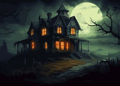 scary haunted house