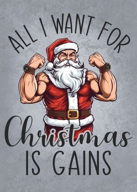 Christmas Gains Santa Gym