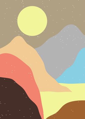 abstract mountain vector