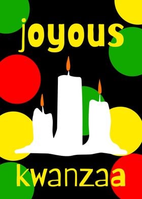 JOYOUS KWANZAA CANDLE