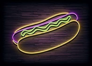 Hotdog Neon